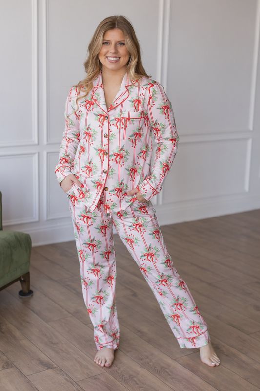 PJ Set - Christmas Bow