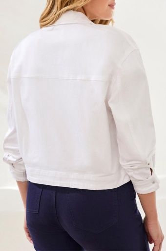 Tribal Jacket with Back Pleats (3075O-2020W) White