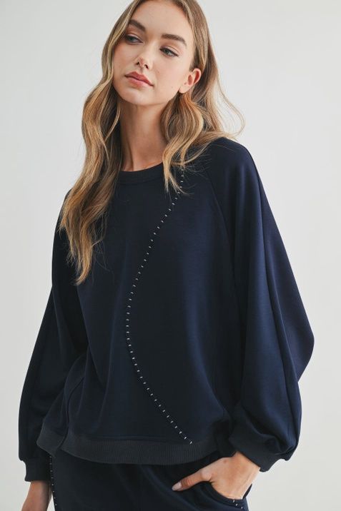 Joh. Kaely Top Navy (36235K), Size: XS