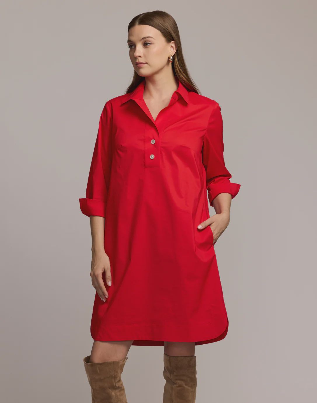 Hinson Wu Aileen Dress (1610430), Color: Poppy, Size: Small