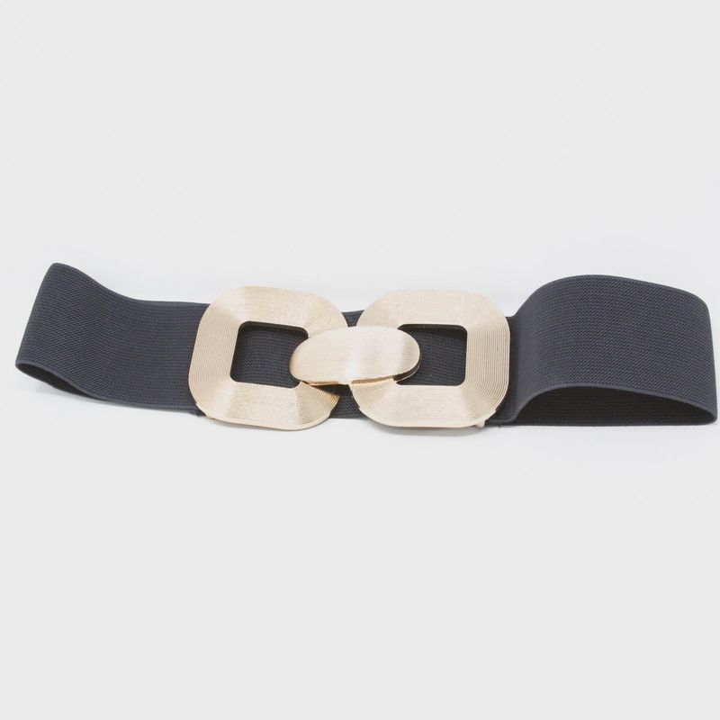 German Fuentes Metal Buckle Stretch Belt