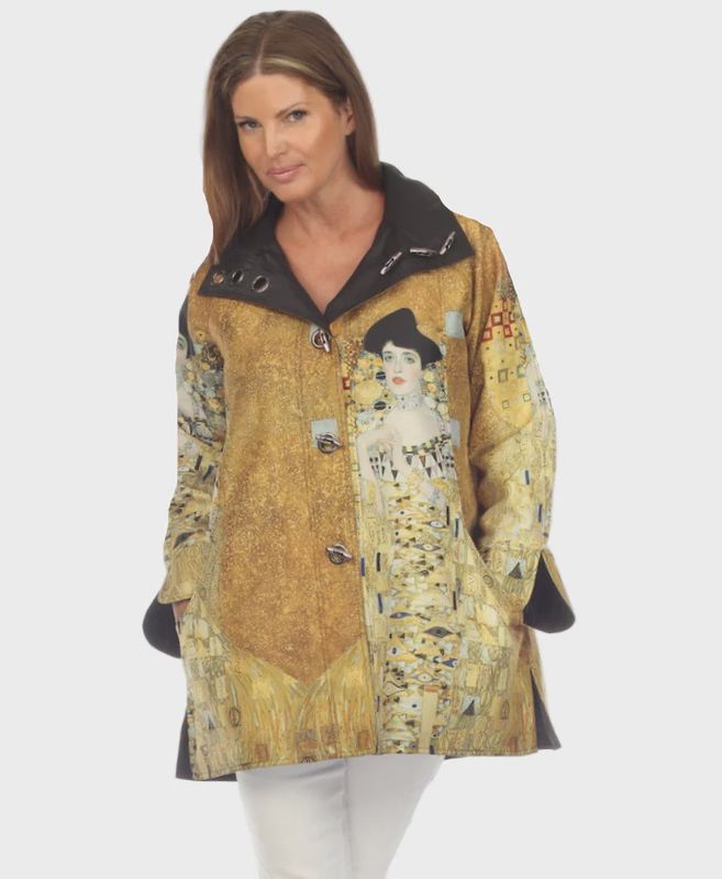 Oopera Reversible Raincoat Lady in Gold (J4239RW-6)