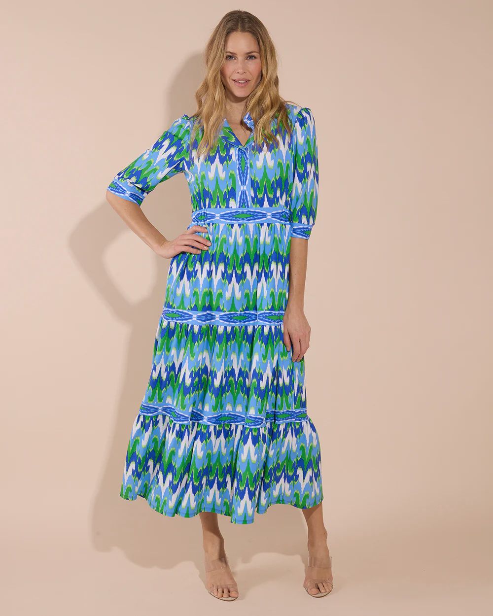 Jude Connally Candy Dress, Color: Ikat Cobalt, Size: XS