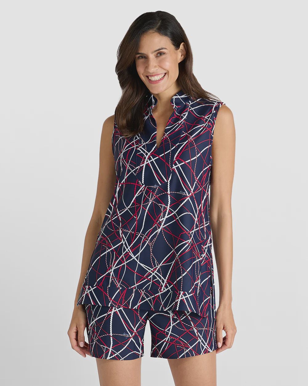 Jude Connally Kiera Top Sailing Ropes Navy