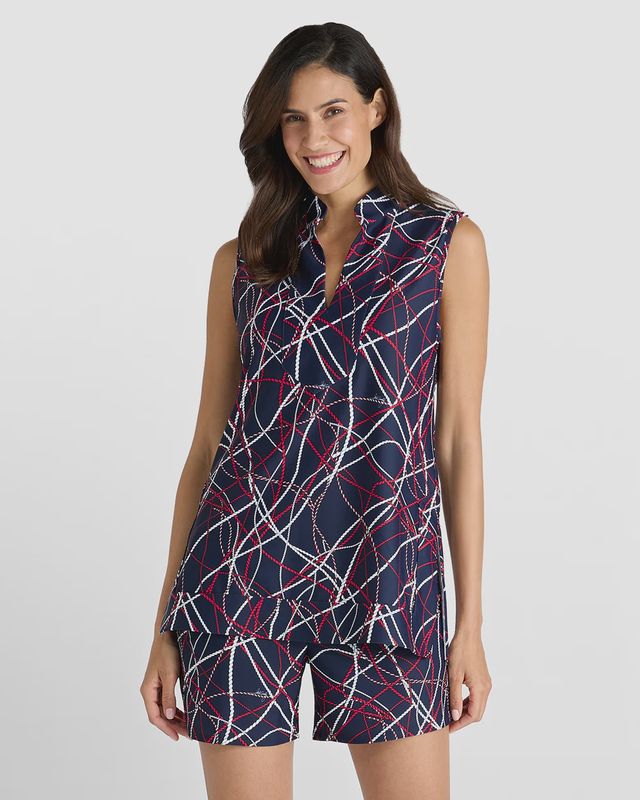 Jude Connally Kiera Top Sailing Ropes Navy