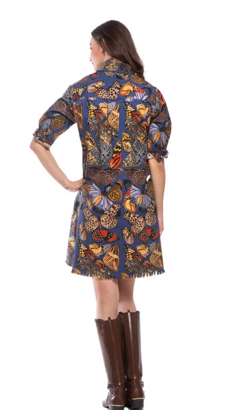 DL Chatham Dress Blue Butterfly (615A-F5002)