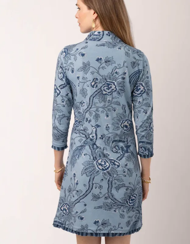 Spartina Nora Fringe Dress (Bird Blue)