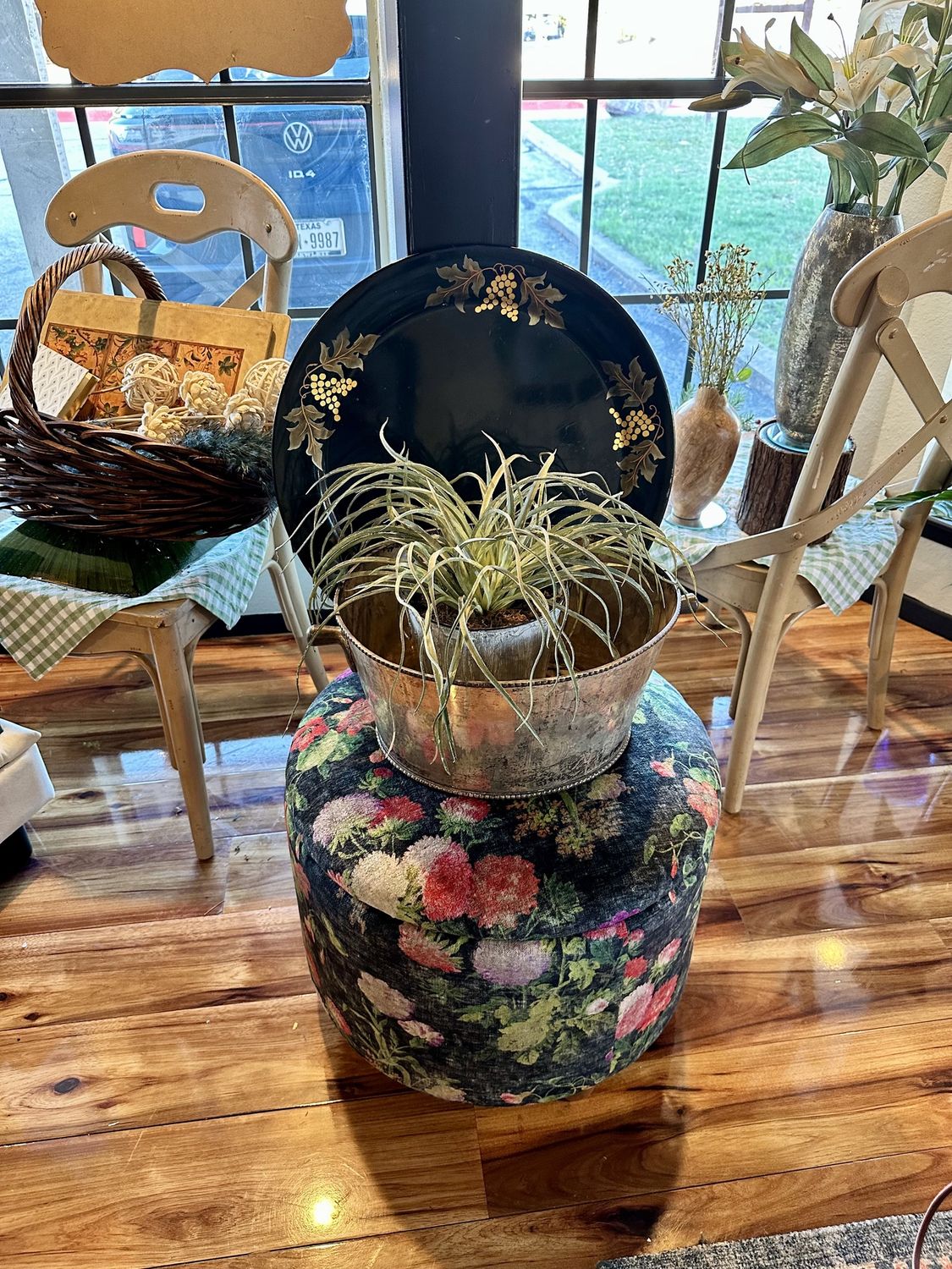 Floral Ottoman
