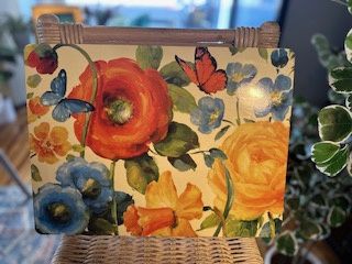 Orange Floral Placemats (Set of 4)