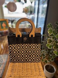 Mexican Handbag Black and White