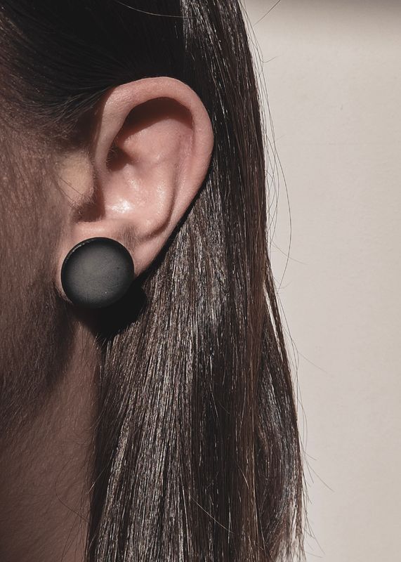 Pendientes Perla negra