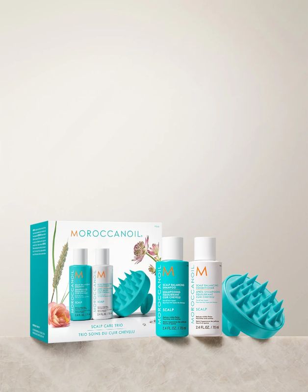 MOROCCANOIL SCALP CARE TRIO Balancing shampoo 70ml + Balancing conditioner + scalp brusch