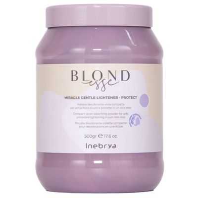 INEBRIA BLONDESSE BLEACHING MIRACLE GENTLE LIGHTENER - polvere decolorante viola schiariture protette in uno step 500gr INEBRIA BLONDESSE BLEACHING MIRACLE GENTLE LIGHTENER - polvere decolorante viola schiariture protette in uno step 500gr