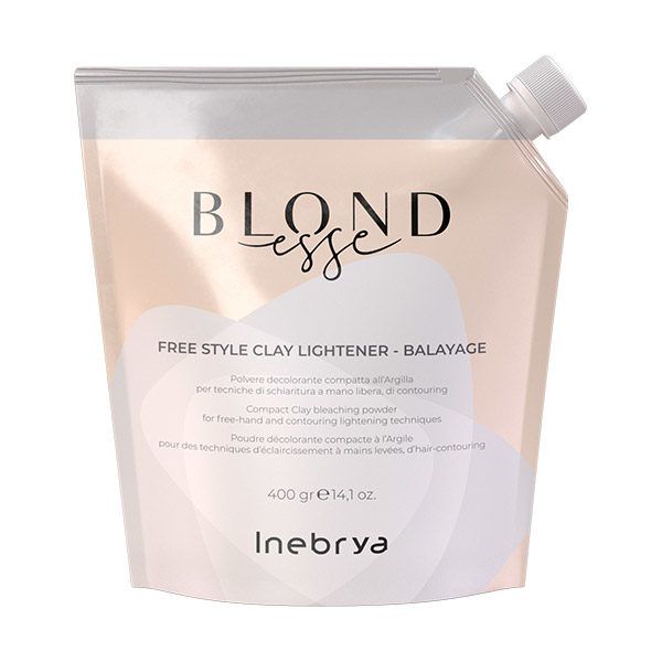 INEBRIA BLONDESSE BLEACING FREE STYLE CLAY LIGHTENER - BALAYAGE plvere di schiaritura all argilla per tecniche a mano libera 400