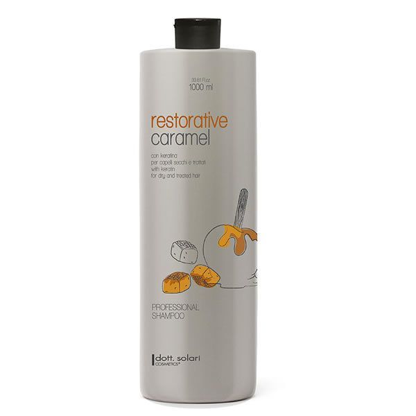 DOTT. SOLARI SHAMPOO RESTORATIVE CARAMEL 1000ML capelli secchi e trattati DOTT. SOLARI SHAMPOO RESTORATIVE CARAMEL 1000ML capelli secchi e trattati