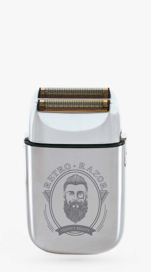 SHAVER RETRO RAZOR V SILVER Perfect beauty