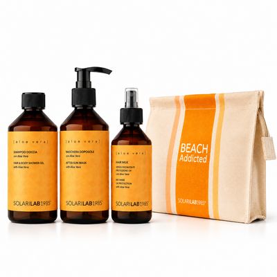 SOLARILAB KIT ALOE SOLARI  - Shampoo 250 ml + Maschera 250 ml + Latte Solare 150 ml