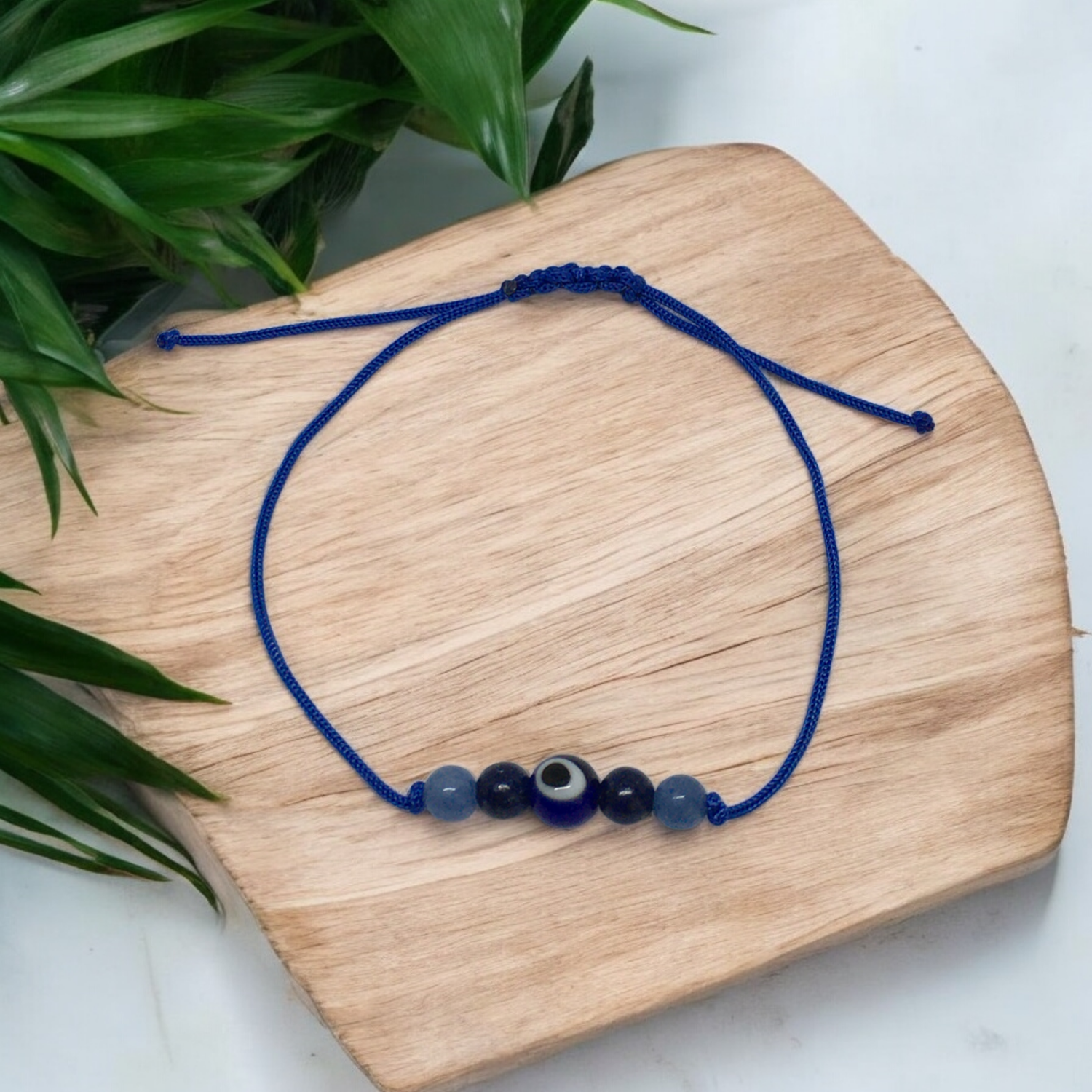 Bransoletka z lapis lazuli ochronna z okiem