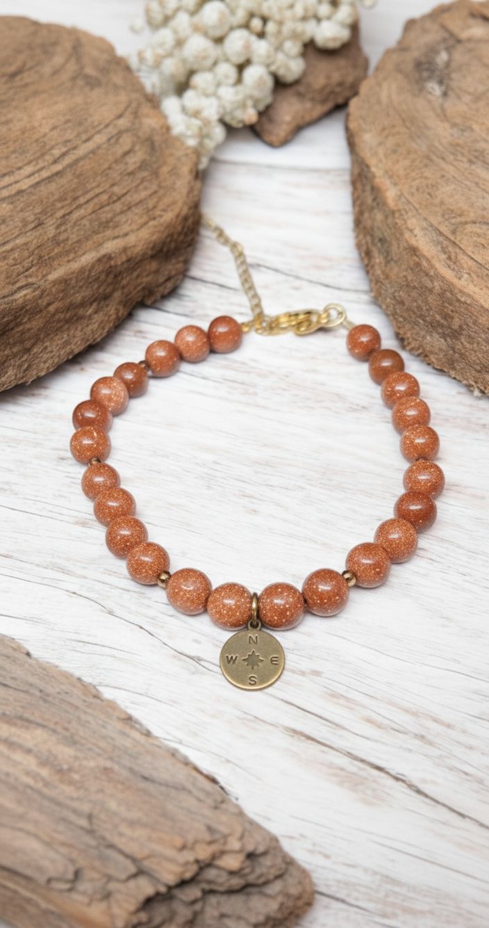 Bransoletka z różą wiatrów