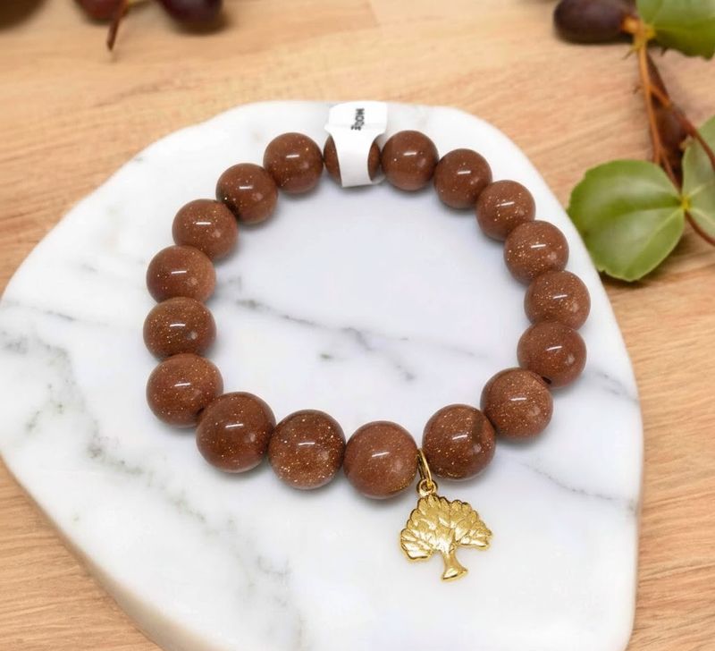 Bransoletka piasek pustyni z drzewem szczęścia