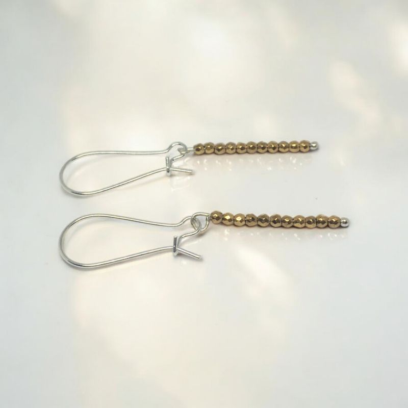 Kolczyki z hematytem