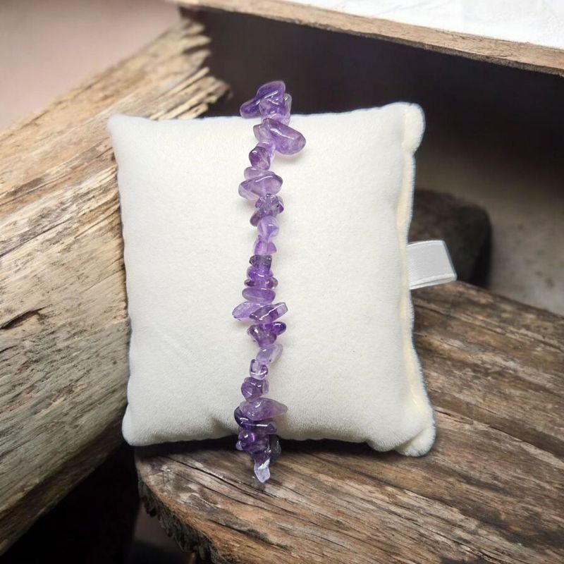 Bransoletka z ametystów