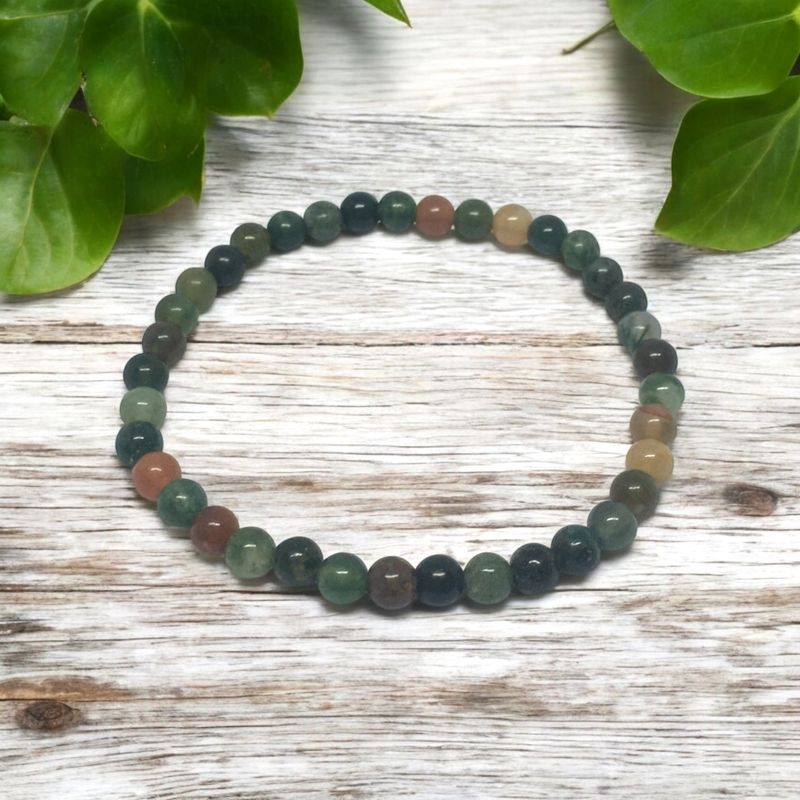 Bransoletka z agatami indyjskimi