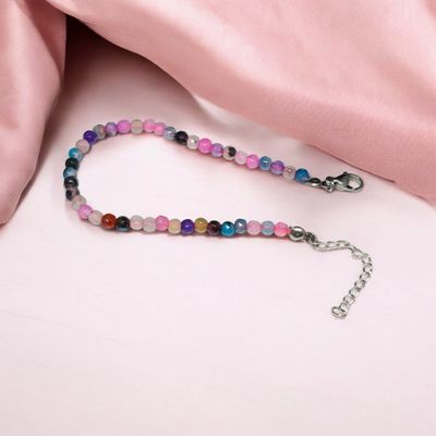 Bransoletka z kolorowymi agatami