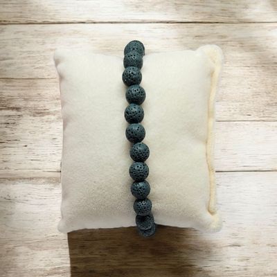 Lawa wulkaniczna zielona bransoletka Lawa wulkaniczna zielona bransoletka