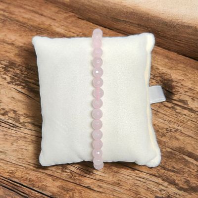 Bransoletka z różowego kwarcu