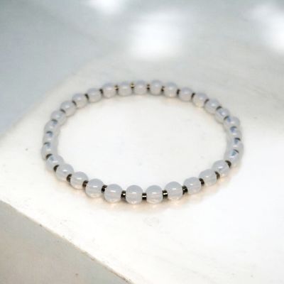 Bransoletka z opalitem i hematytem