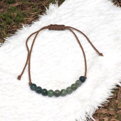 Bransoletka z agatem mszystym