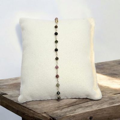 Bransoletka srebrna z turmalinem