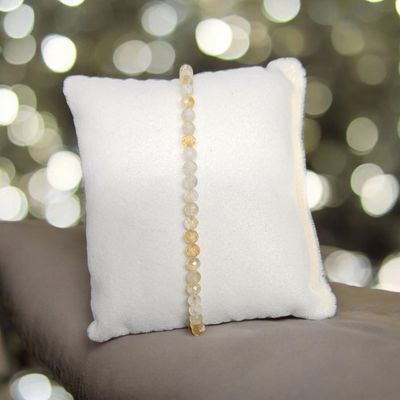 Bransoletka z cytrynem (kulka fasetowana)