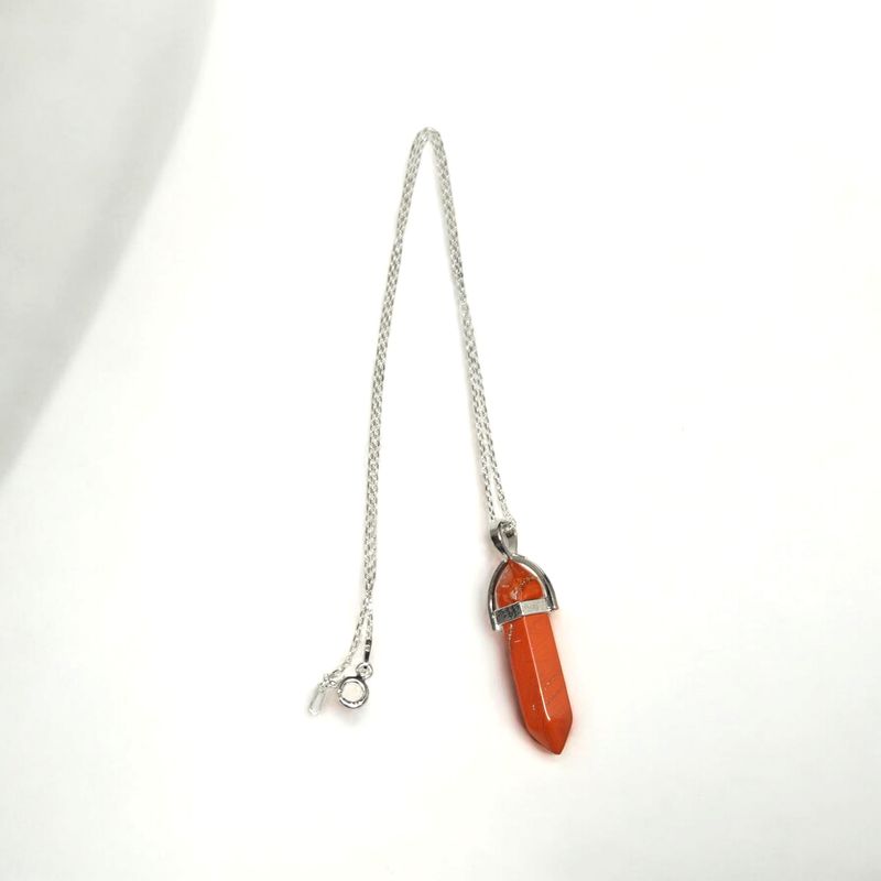 Naszyjnik z jaspisem czerwonym