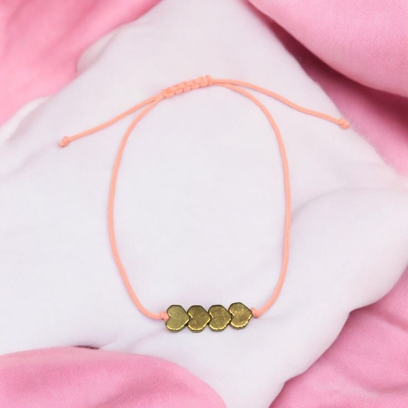 Bransoletka serca z hematytem