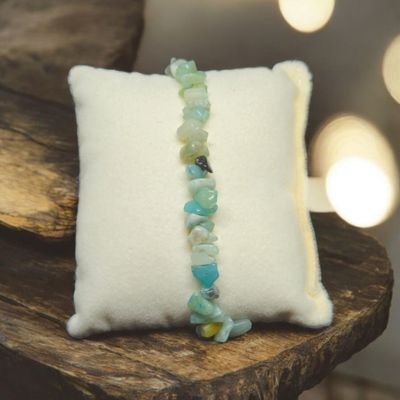 Bransoletka z amazonitami