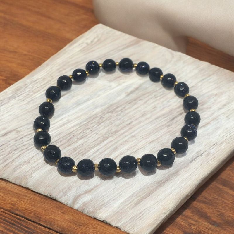 Bransoletka z nocą Kairu i hematytem