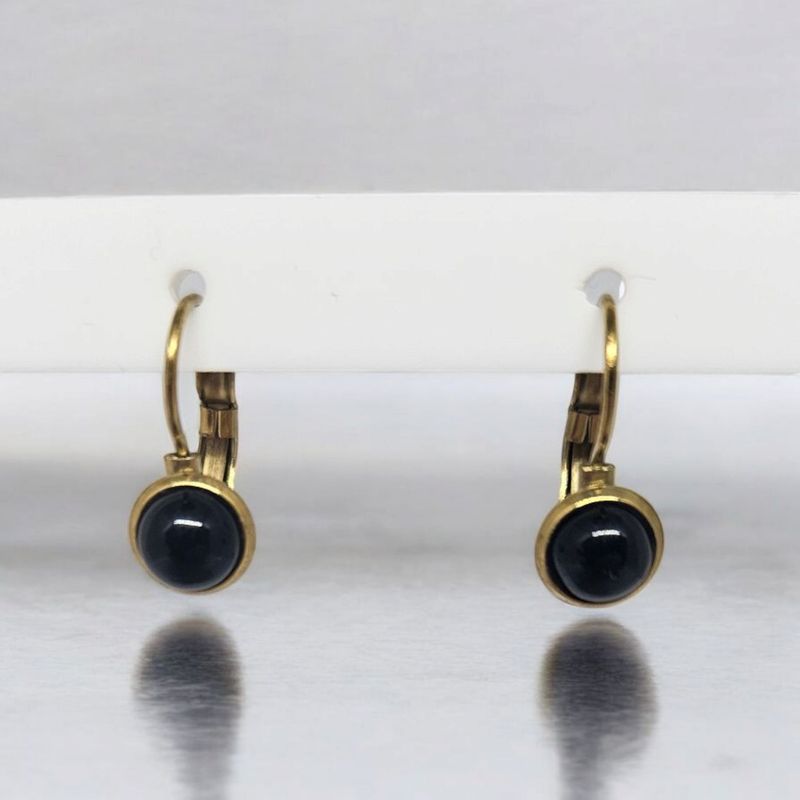 Kolczyki z czarnym onyksem