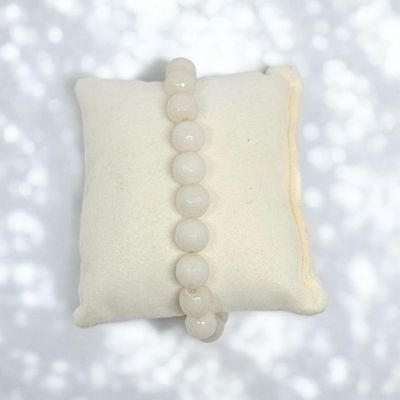 Bransoletka z białym jaspisem