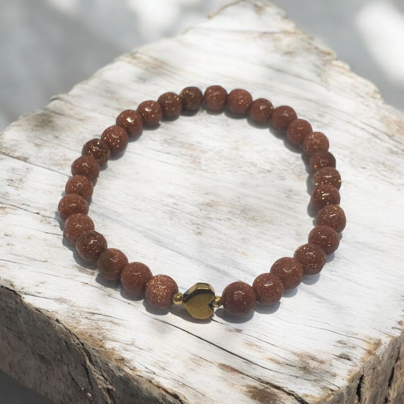 Bransoletka piasek pustyni i hematyt