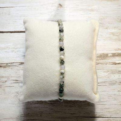 Agat mszysty jasny bransoletka