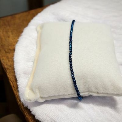 Bransoletka niebieski hematyt