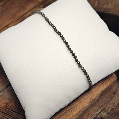 Spinel brązowy bransoletka