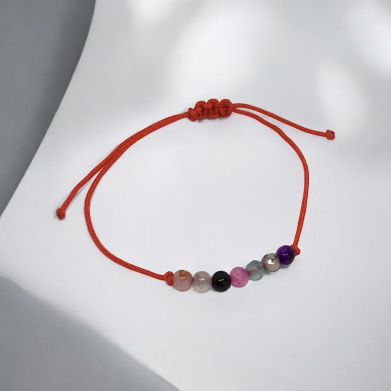 Bransoletka z kolorowymi agatami