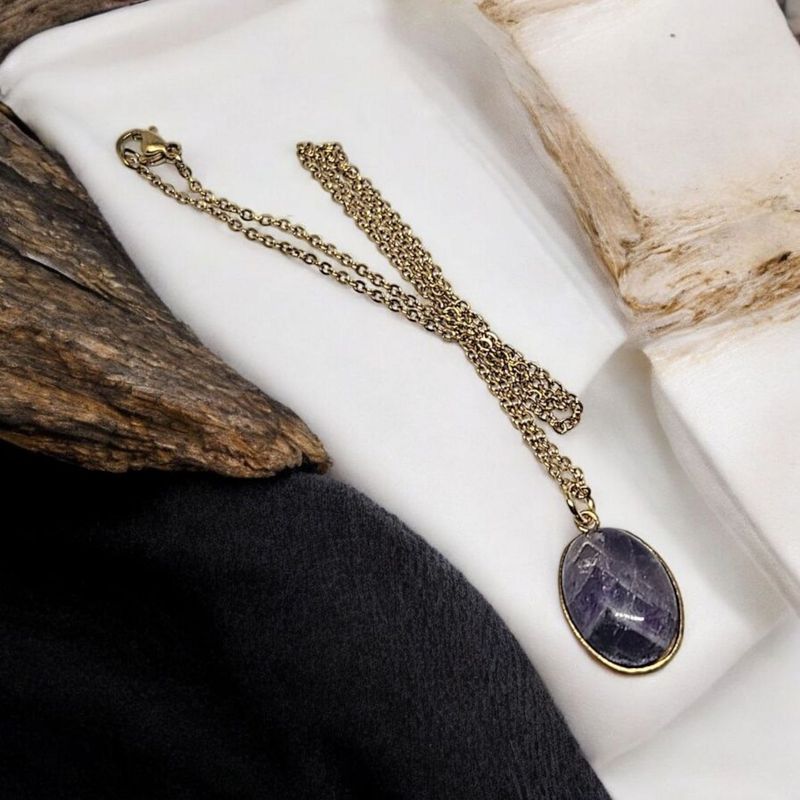 Naszyjnik z ametystem