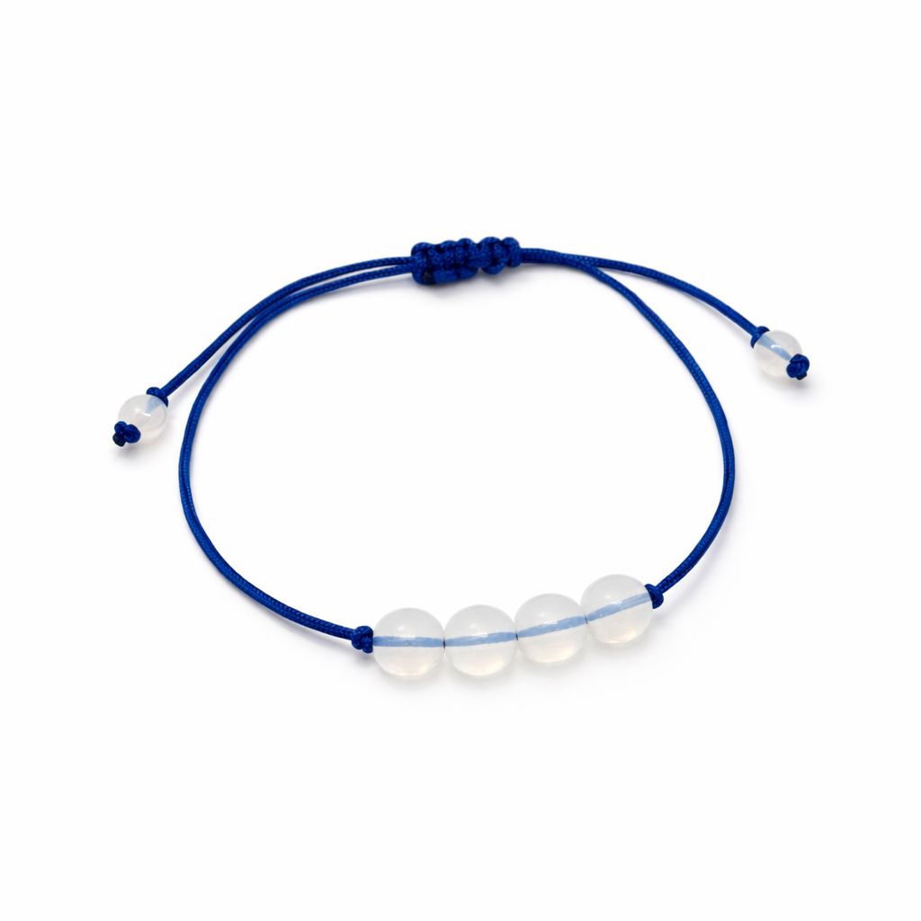 Bransoletka na sznurku z opalitem