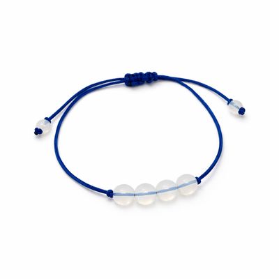 Bransoletka na sznurku z opalitem