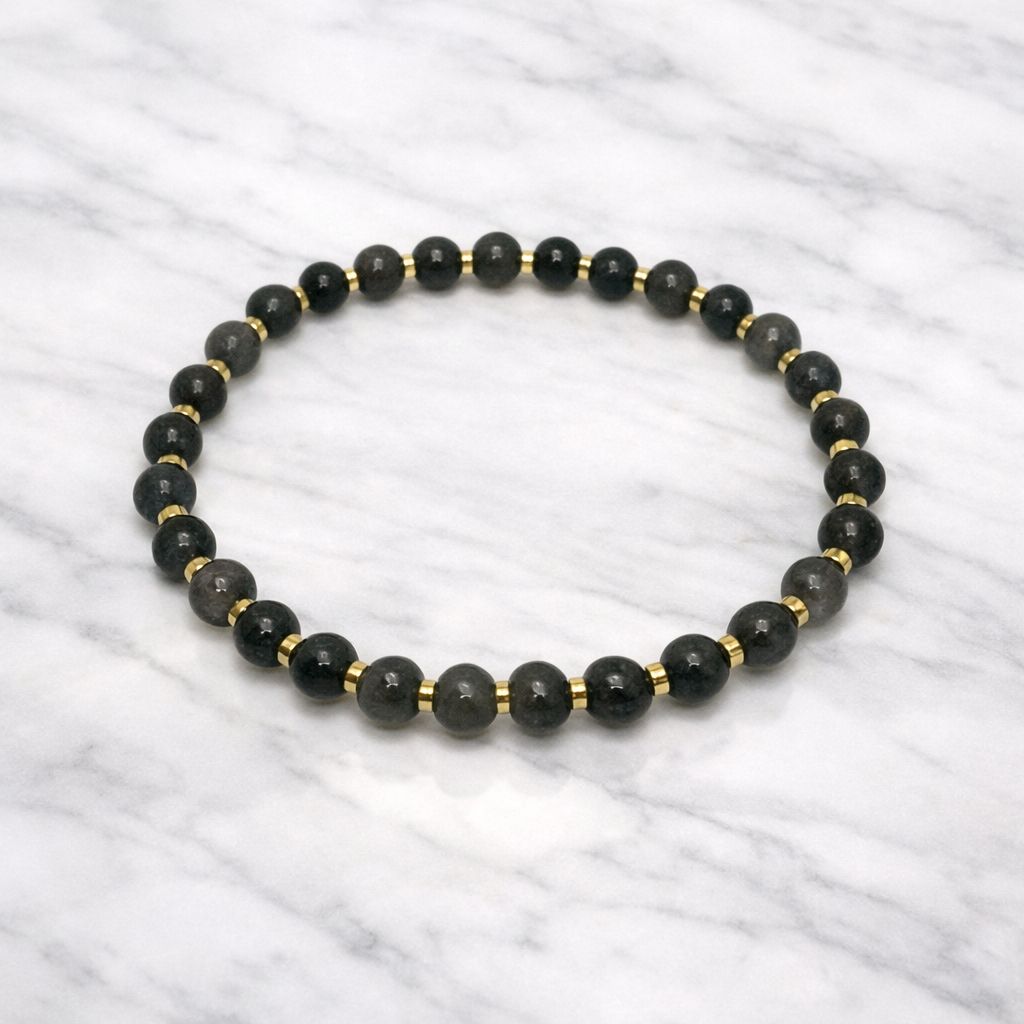 Bransoletka agat i hematyt