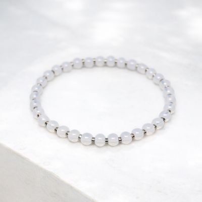 Bransoletka z opalitem i hematytem